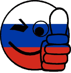 Fahnen Europa Russland Smiley - OK 