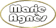 Nombre FEMENINO - Francia M Compuesto Marie Agnès 