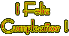 Mensajes Español Feliz Cumpleaños Fluo - Neon 001 