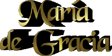 Vorname WEIBLICH - Spanien M Zusammengesetzter María de Gracia 
