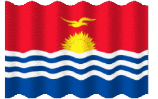 Fahnen Ozeanien Kiribati Welligkeit 