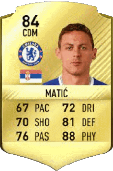 Multimedia Vídeo Juegos F I F A - Jugadores  cartas Serbia Nemanja Matic 