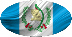 Fahnen Amerika Guatemala Oval 