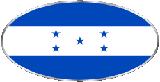 Banderas América Honduras Oval 