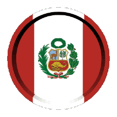 Flags America Peru Round - Rings 