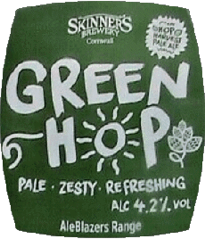 Green Hop-Boissons Bières Royaume Uni Skinner's Green Hop
