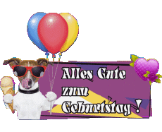 Messagi Tedesco Alles Gute zum Geburtstag Tiere 006 