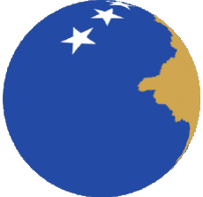 Flags Europe Kosovo Sphere - Cube 