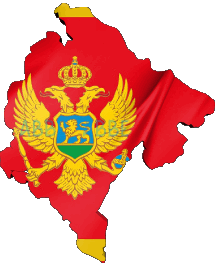 Fahnen Europa Montenegro Karte 