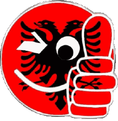 Drapeaux Europe Albanie Smiley - OK 