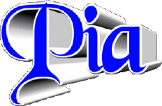 First Names FEMININE - Italy P Pia 