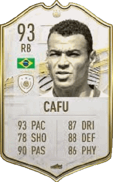 Multimedia Vídeo Juegos F I F A - Jugadores  cartas Brasil Marcos Cafú 