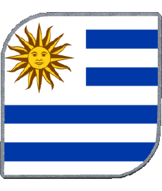 Fahnen Amerika Uruguay Platz 
