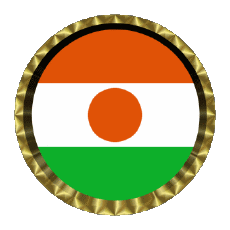 Banderas África Niger Rund - Ringe 
