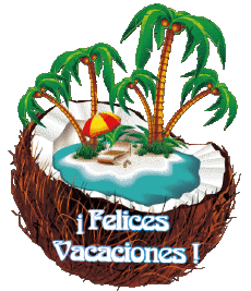 Mensajes Español Felices Vacaciones Fondo transparente 23 