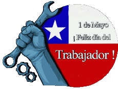 Messages Spanish 1 de Mayo Feliz día del Trabajador - Chile 