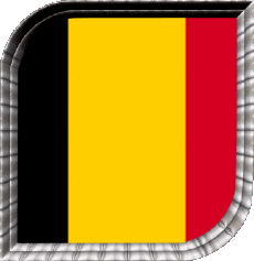 Flags Europe Belgium Square 