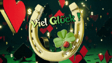 Messages German Viel Glück Animated Background 003 
