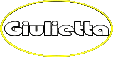 Vorname WEIBLICH - Italien G Giulietta 