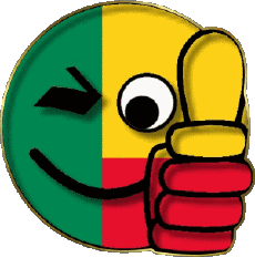 Fahnen Afrika Benin Smiley - OK 