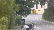 Humor -  Fun Transport Motorräder Straße Schaltung Fail 