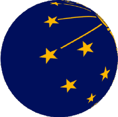 Drapeaux Amériques U.S.A - Etats Indiana Sphere - Cube 