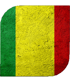 Flags Africa Mali Square 