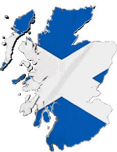 Drapeaux Europe Ecosse carte 