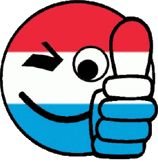 Fahnen Europa Luxemburg Smiley - OK 