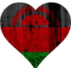Flags Africa Malawi Heart 