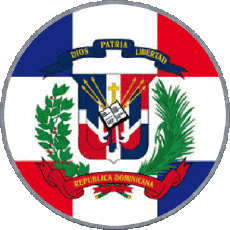 Bandiere America Repubblica Dominicana Tondo 