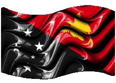 Flags Oceania Papua New Guinea Rectangle 