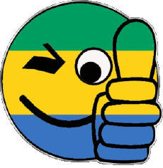 Flags Africa Gabon Smiley - OK 