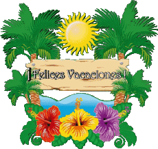 Messages Espagnol Felices Vacaciones Fond Transparent 24 