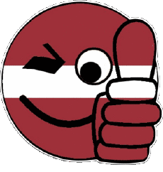 Banderas Europa Letonia Smiley - OK 