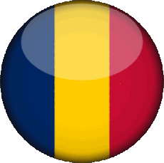 Drapeaux Afrique Tchad Rond 