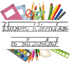 Messagi Italiano Buon Rientro a Scuola Sfondo trasparente 003 