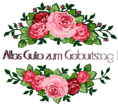 Nachrichten Deutsche Alles Gute zum Geburtstag Blumen 014 