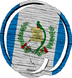 Drapeaux Amériques Guatemala Forme 02 