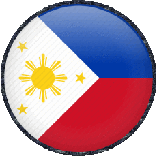 Drapeaux Asie Philippines Rond 