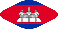 Fahnen Asien Kambodscha Verschiedene 