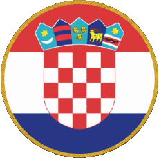 Bandiere Europa Croazia Tondo 