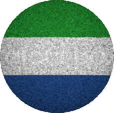 Drapeaux Afrique Sierra Léone Rond 