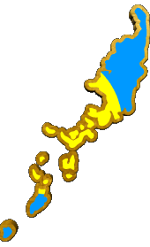 Banderas Oceanía Palau Mapa 
