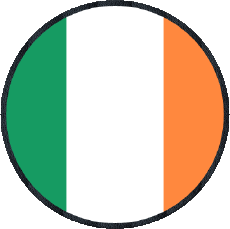 Fahnen Europa Irland Runde 