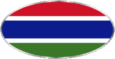 Banderas África Gambia Oval 01 