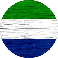 Bandiere Africa Sierra Leone Tondo 