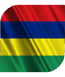 Flags Africa Mauritius Square 