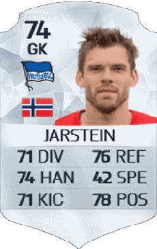 Multimedia Vídeo Juegos F I F A - Jugadores  cartas Noruega Rune Almenning Jarstein 