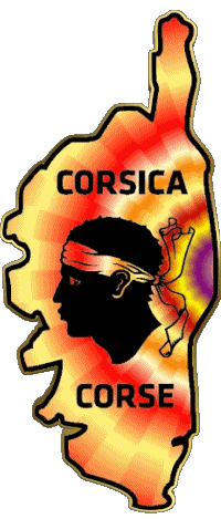 Flags France Regions Corsica Map 